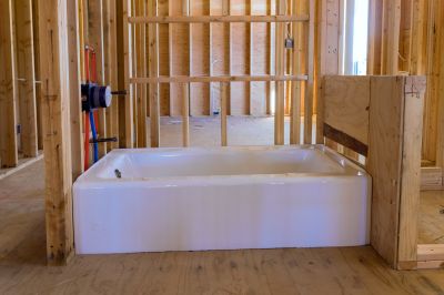 Contractor Working on Bathtub